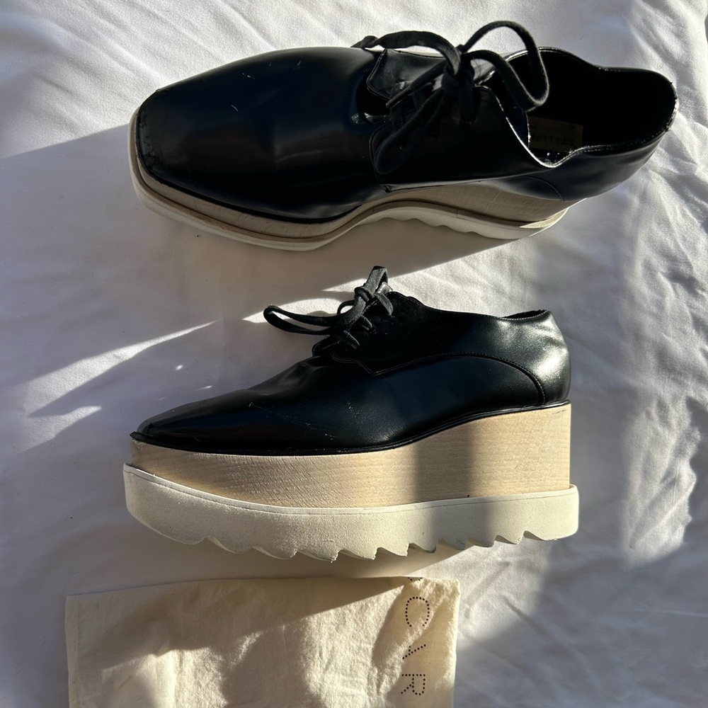Stella McCartney Black Leather Shoes